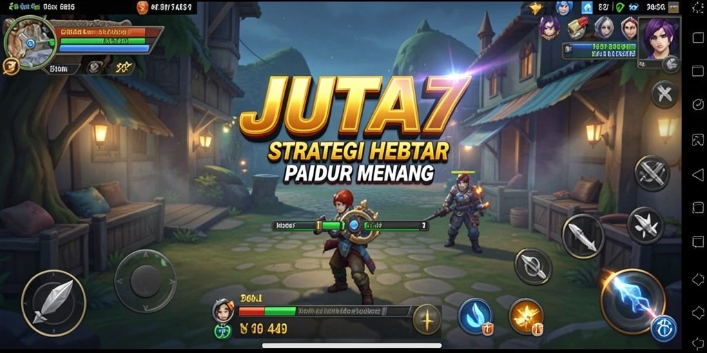 Tampilan gameplay menarik dari JUTA7 dengan strategi mendebarkan.