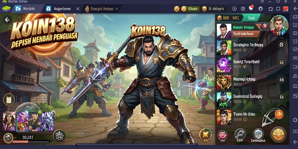 Screenshot gameplay KOIN138 menunjukkan aksi seru dan strategi mendalam.