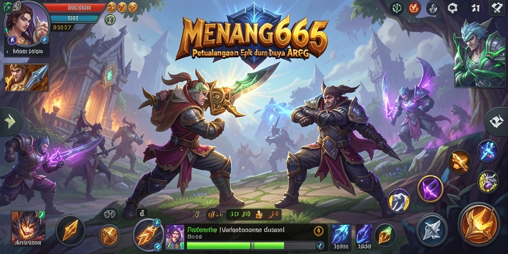 Screenshot MENANG666 menampilkan aksi pertarungan yang intens dalam dunia ARPG.