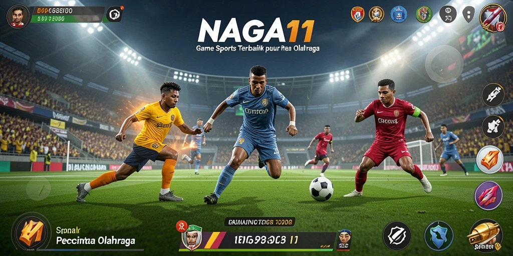 Tampilan gameplay NAGA11 yang menggairahkan dengan aksi olahraga seru.