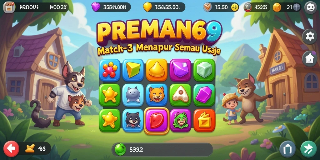 Tampilan gameplay seru dalam PREMAN69 dengan grafis yang menarik.