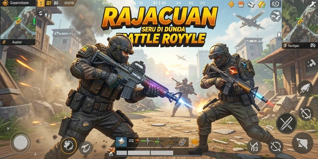 Tangkapan layar gameplay aksi intens RAJACUAN.