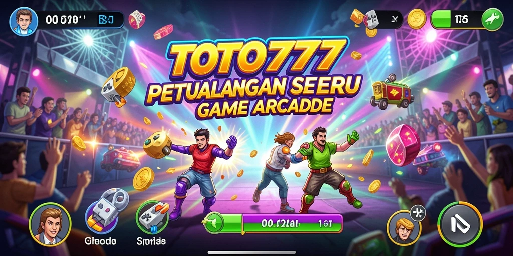 Tangkapan layar TOTO777 menampilkan momen seru dalam gameplay Arcade.
