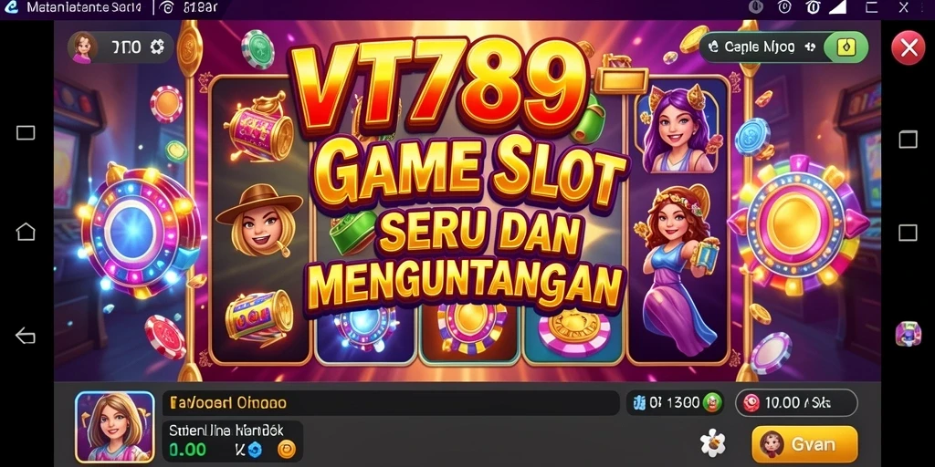 Tampilan gameplay Slot VT789 yang menarik dan penuh warna.